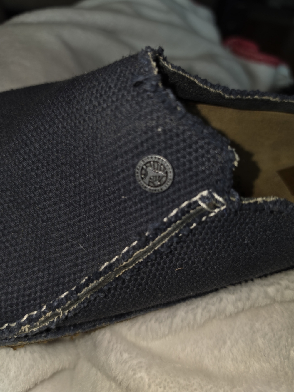 Birkenstock Zermatt Premium Textiles Mule - Navy - Picture 9 of 9